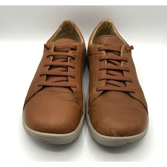 KEEN KNX Sneakers Men's Size 13 Leather Tortoise Shell/Plaza Taupe Shoes - Picture 2 of 8